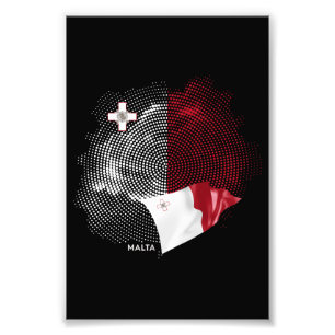 Malta flag photo print
