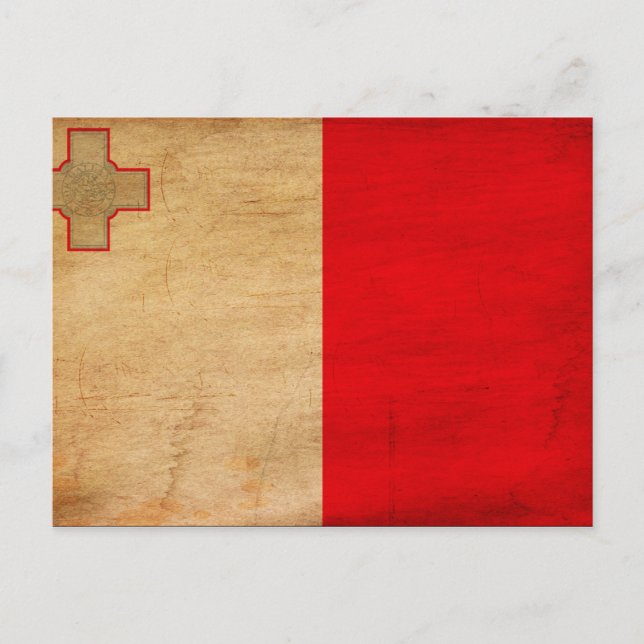 Malta Flag Postcard (Front)