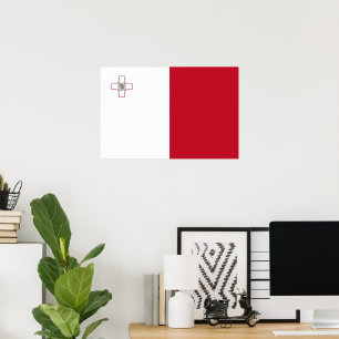 Malta flag poster