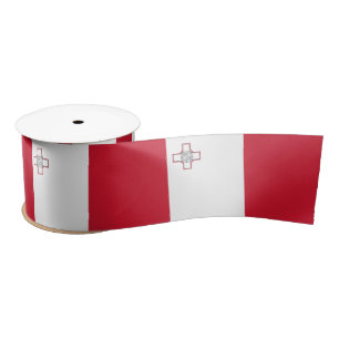 Malta Flag Satin Ribbon