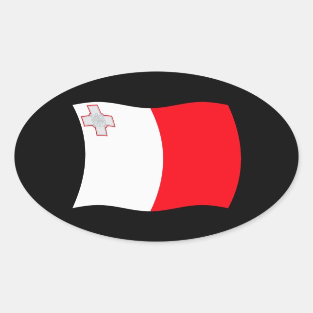 Malta Flag Sticker (Front)