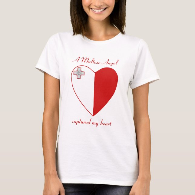 Malta Flag Sweetheart T-Shirt (Front)