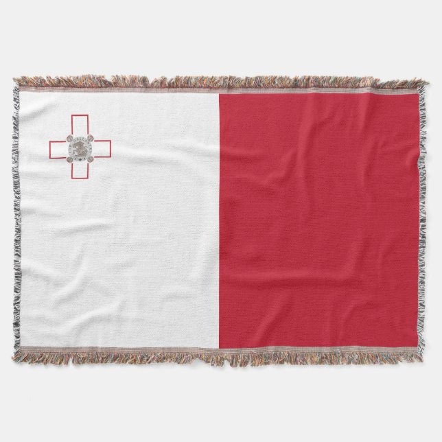 Malta flag throw blanket (Front)