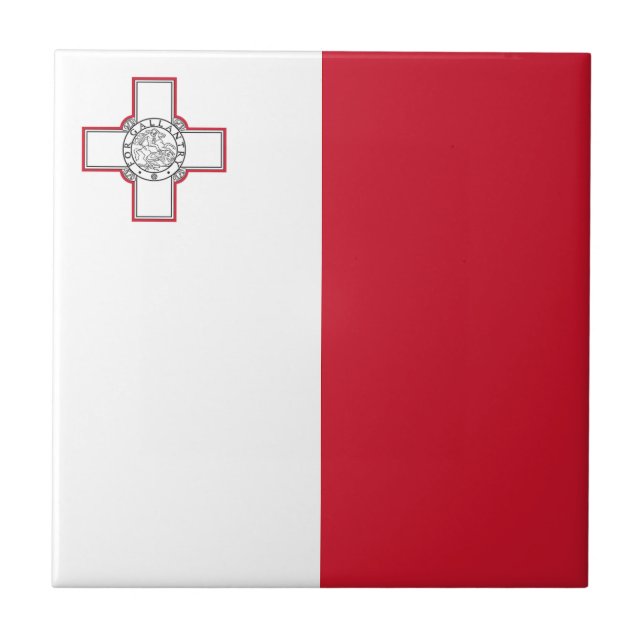 Malta Flag Tile (Front)