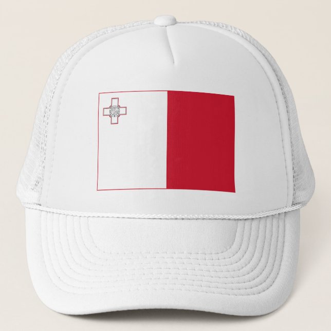 Malta Flag Trucker Hat (Front)