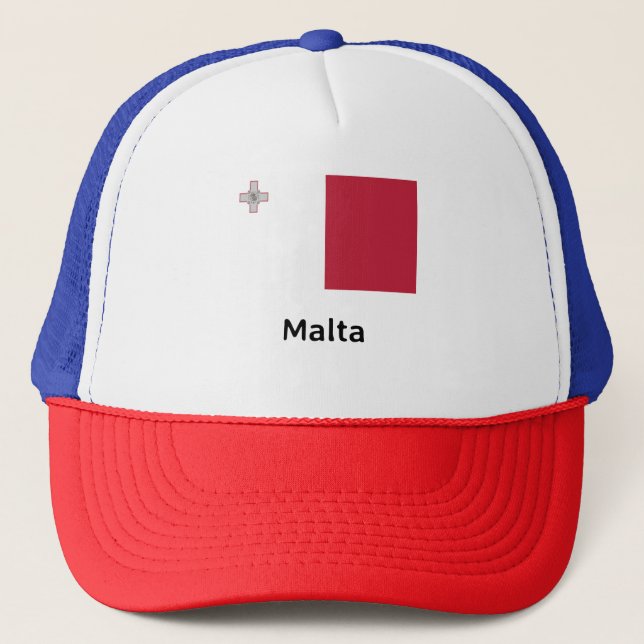 Malta Flag Trucker Hat (Front)