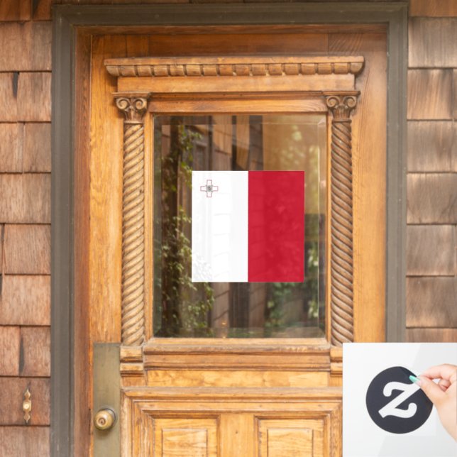 Malta flag window cling (Home Door)