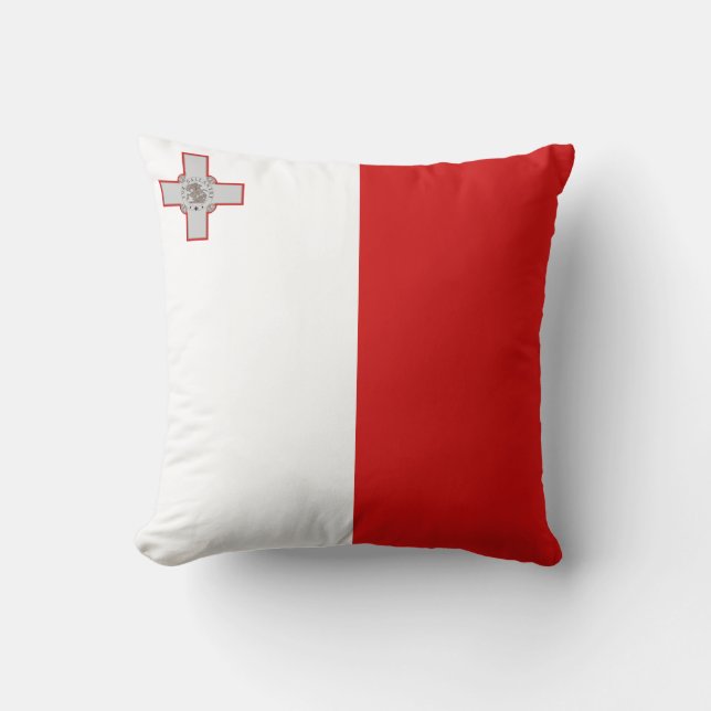Malta Flag x Flag Pillow (Front)