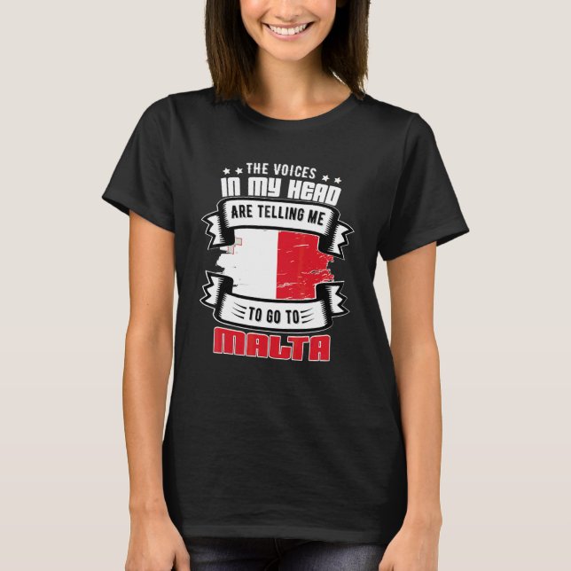 Malta In My Head T-Shirt (Front)