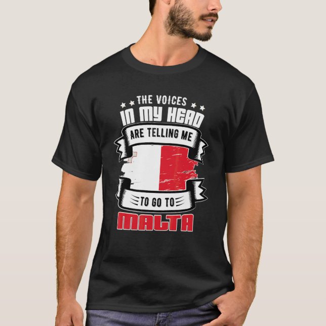 Malta In My Head T-Shirt (Front)