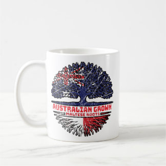 Malta Maltese Australian Australia Tree Roots Flag Coffee Mug