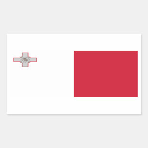 Malta/Maltese Flag Rectangular Sticker