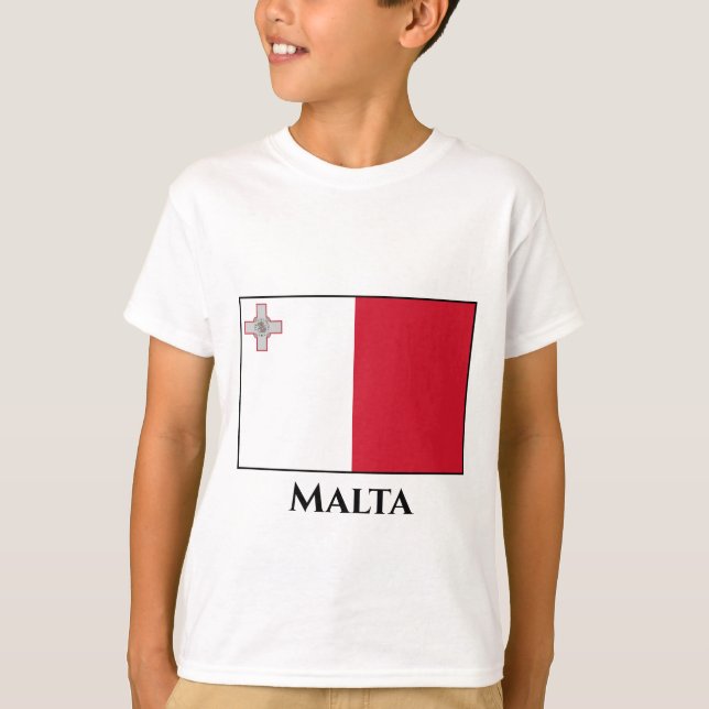 Malta (Maltese) Flag T-Shirt (Front)