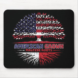 Malta Maltese US American USA United States Tree Mouse Mat