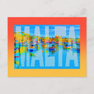 Malta Marsaxlokk Postcard
