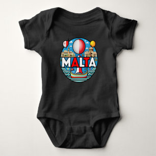 Malta Mediterranean Island Nation Baby Bodysuit
