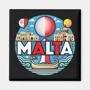 Malta Mediterranean Island Nation Magnet