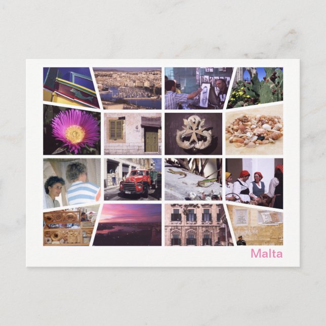 Malta multi-image postcard (Front)