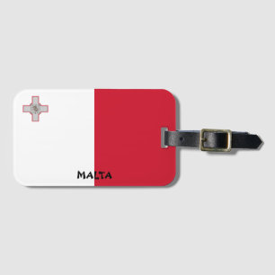Malta National Flag Patriotic Luggage Tag