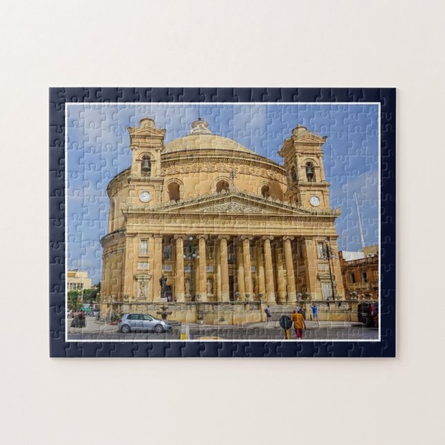 Malta Rotunda Mosta Roman Catholic Basilica Jigsaw Puzzle (Horizontal)