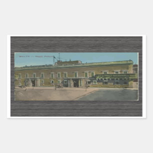 Malta - Royal Palace, Vintage Rectangular Sticker
