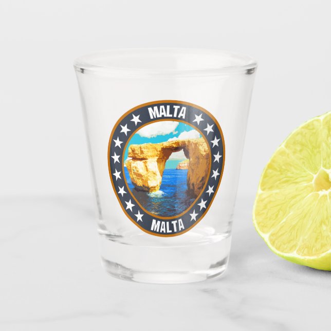 Malta                                              shot glass (Front)