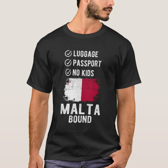 Malta Souvenir Travel Vacation Malta T-Shirt (Front)