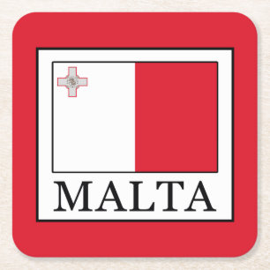 Malta Square Paper Coaster