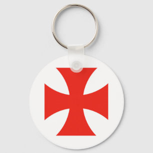 malta templar knights red cross religion symbol key ring