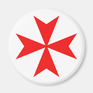 malta templar knights red cross religion symbol magnet