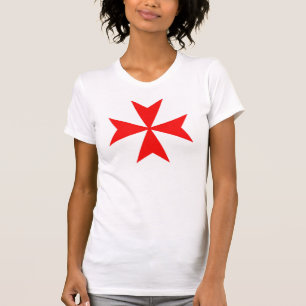 malta templar knights red cross religion symbol T-Shirt