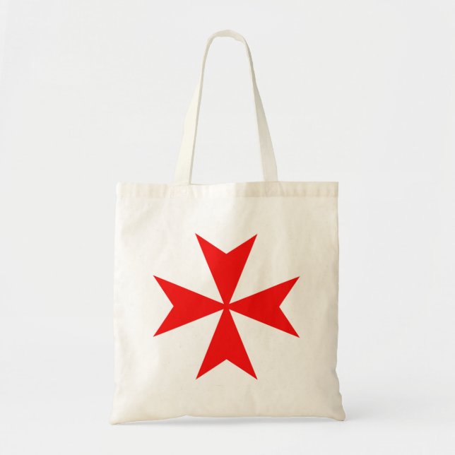 malta templar knights red cross religion symbol tote bag (Front)