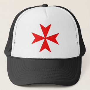 malta templar knights red cross religion symbol trucker hat