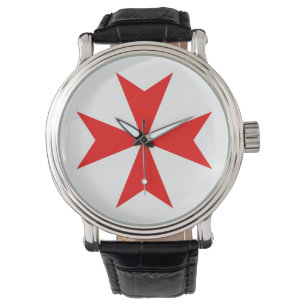 malta templar knights red cross religion symbol watch