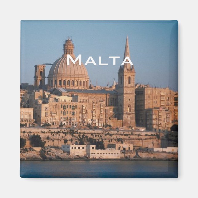 Malta Travel Souvenir Photo Fridge Magnet (Front)