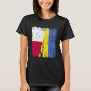 Malta Ukraine Half Flag Maltese Ukrainian Heritage T-Shirt
