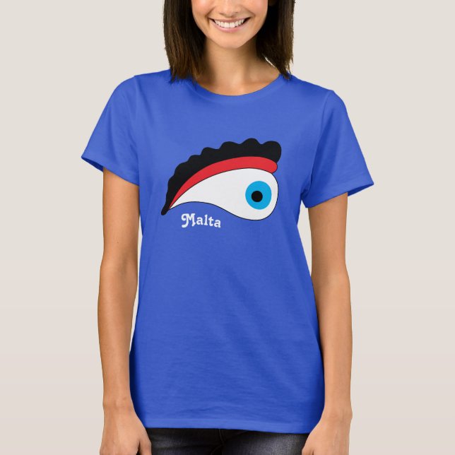 Malta Vacation Fishing Boat Eye Of Protection T-Shirt (Front)