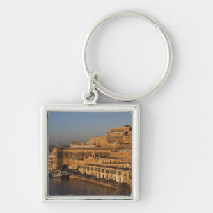 Malta, Valletta, harbour view from Lower Barrakka Key Ring