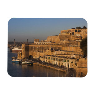 Malta, Valletta, harbour view from Lower Barrakka Magnet