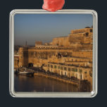 Malta, Valletta, harbour view from Lower Barrakka Metal Tree Decoration<br><div class="desc">COPYRIGHT Walter Bibikow / DanitaDelimont.com | EU18 WBI0187.jpg | Malta,  Valletta,  harbour view from Lower Barrakka Gardens,  dawn</div>