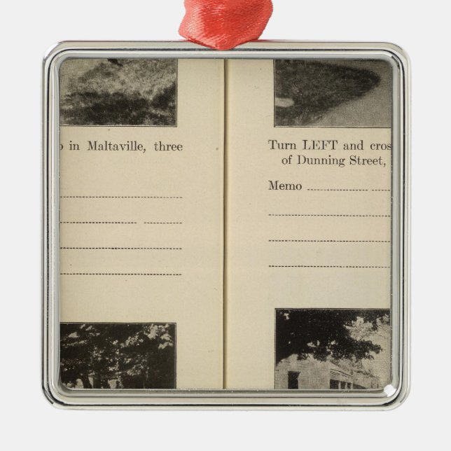 Maltaville Dunning St Metal Tree Decoration (Front)