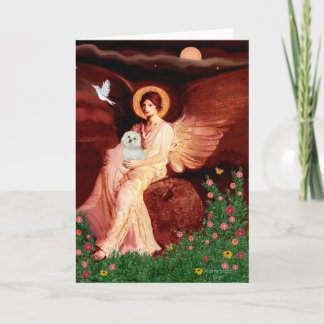 Maltese 11 - Seated Angel Card