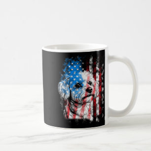 Maltese 4th of July Dog Lover Men Women American Coffee Mug