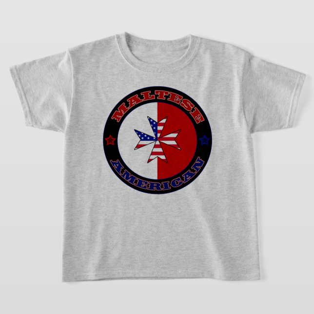 Maltese American Cross Ensign Tee (Laydown)