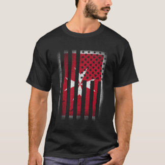 Maltese American Flag T-Shirt Malta Cross Usa Amer