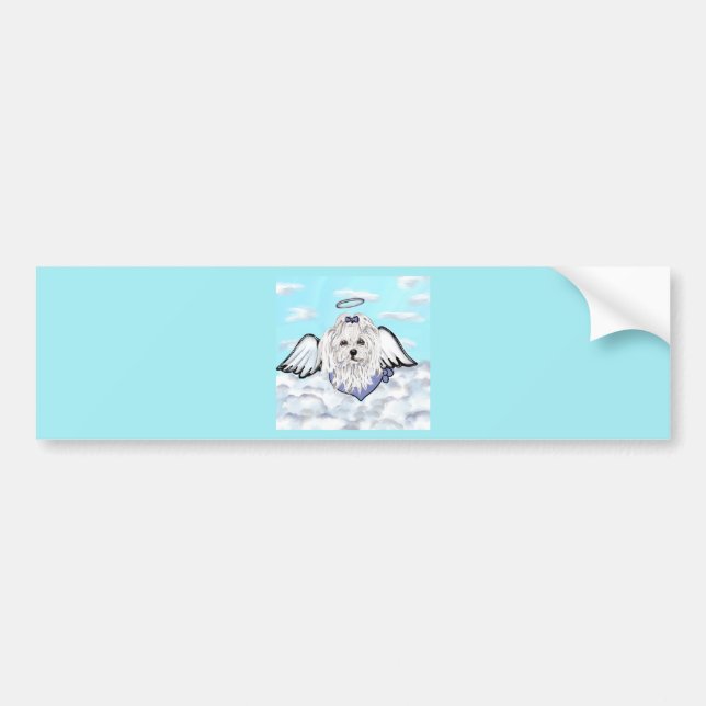 Maltese Angel Bumper Sticker (Front)