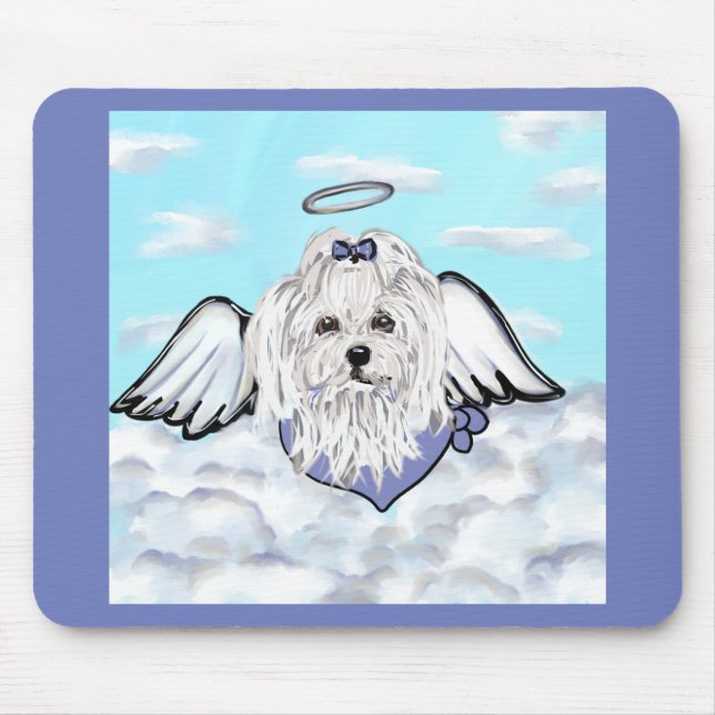 Maltese Angel Mouse Mat (Front)