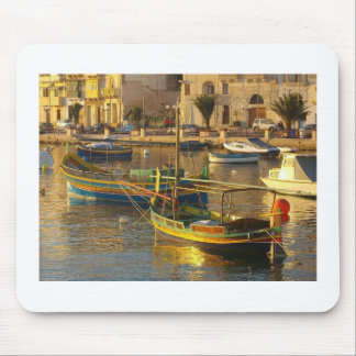 Maltese Boats Mouse Mat