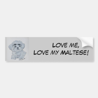 Maltese bumper sticker
