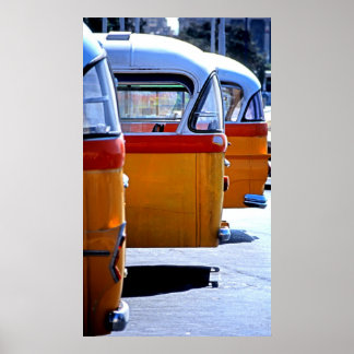 Maltese Buses Poster